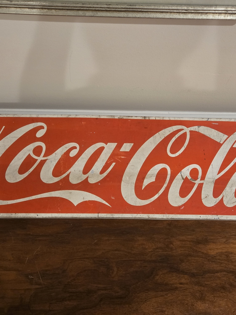 Coca Cola Vintage Red Wall Sign - Iconic Logo Decor